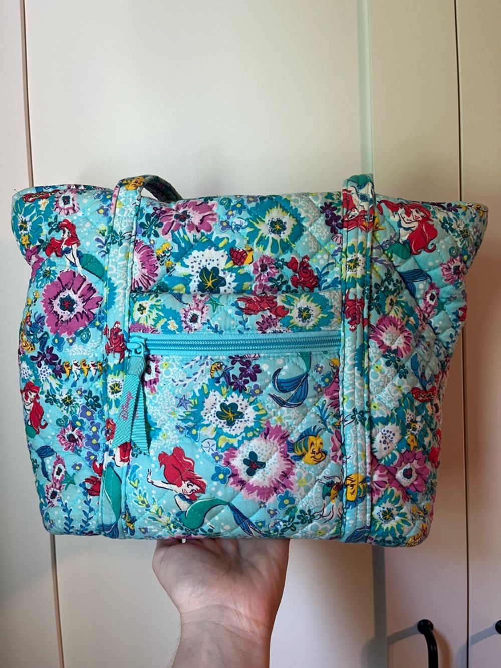 Vera Bradley Disney Ariel Little Mermaid Quilted Tote Bag